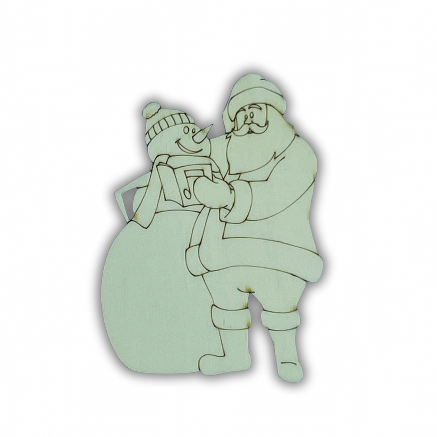 Babbo Natale con pupazzo di neve Out of the Wood