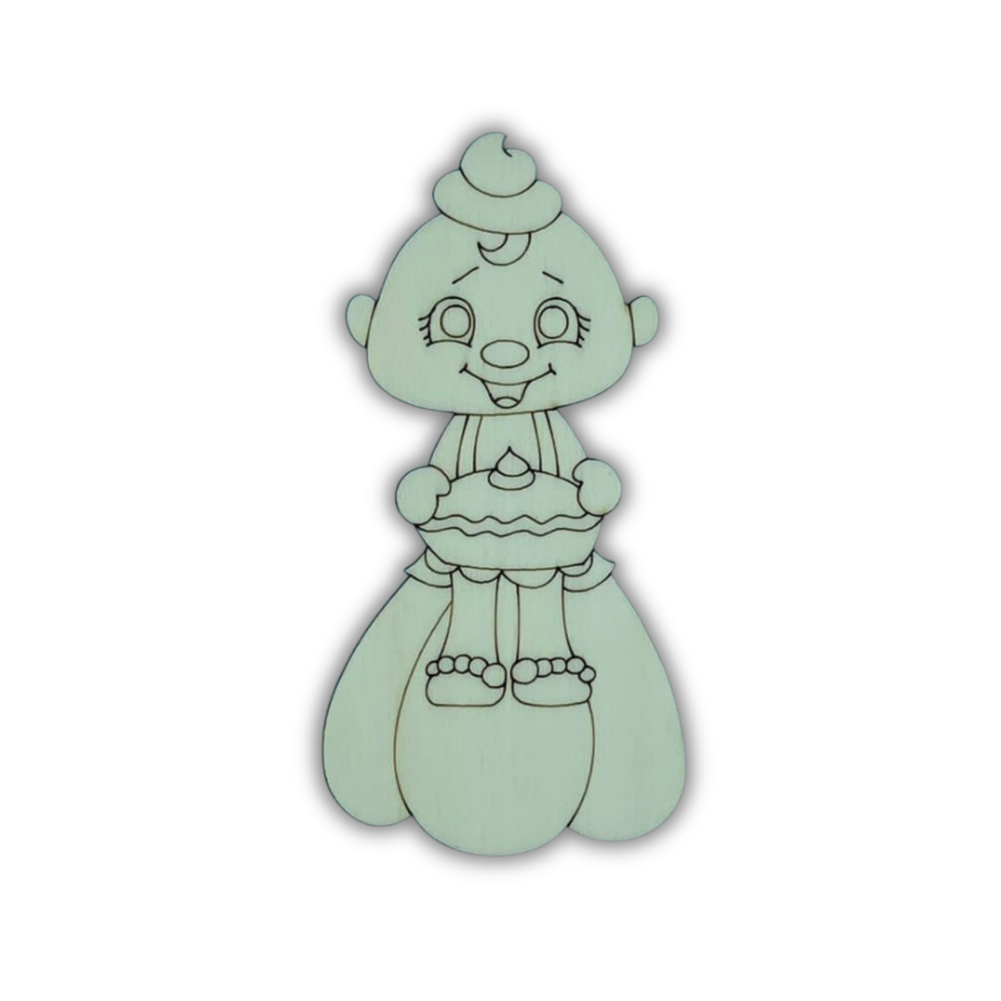 Bambino seduto su zucca Out of the Wood