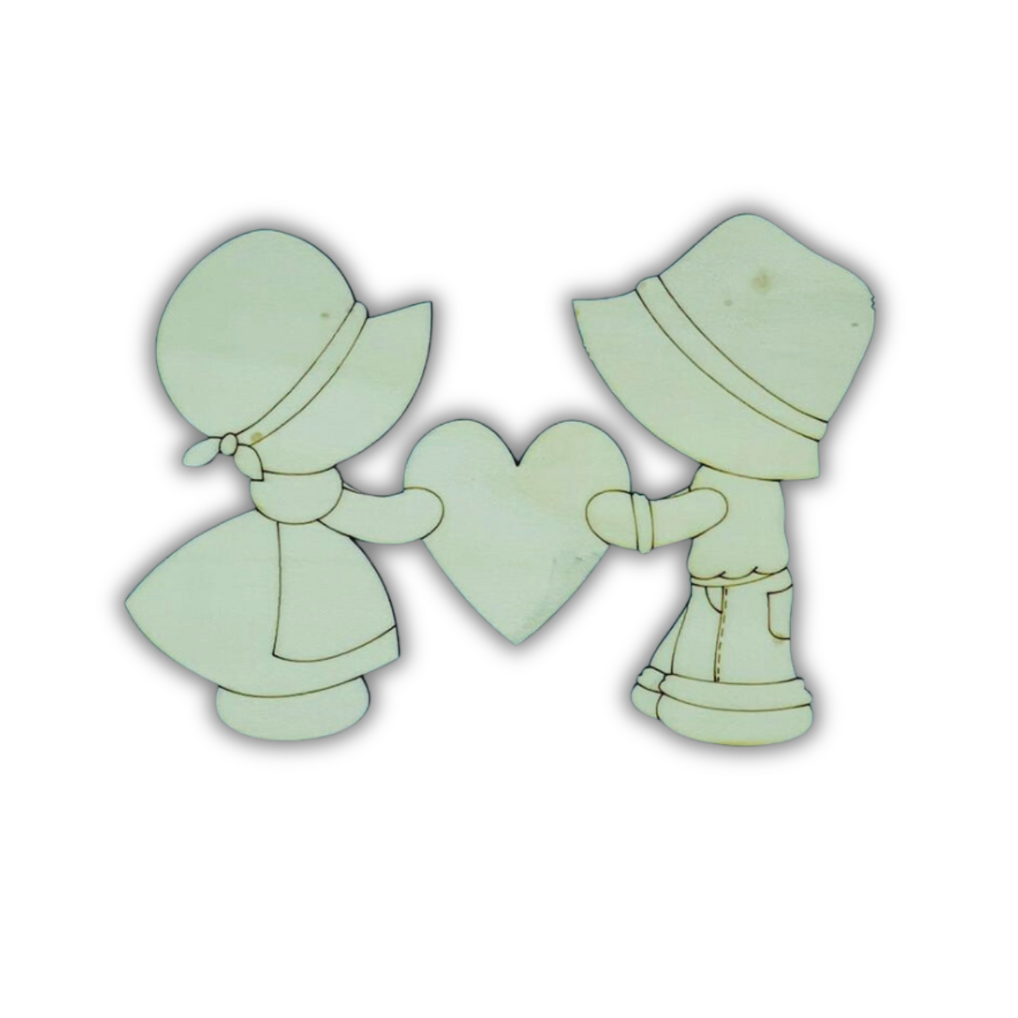 Coppia Bimbi con cuore Out of the Wood
