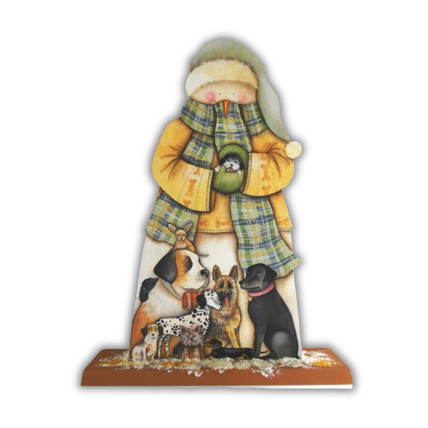 Doggy Daycare Snowman Out of the Wood
