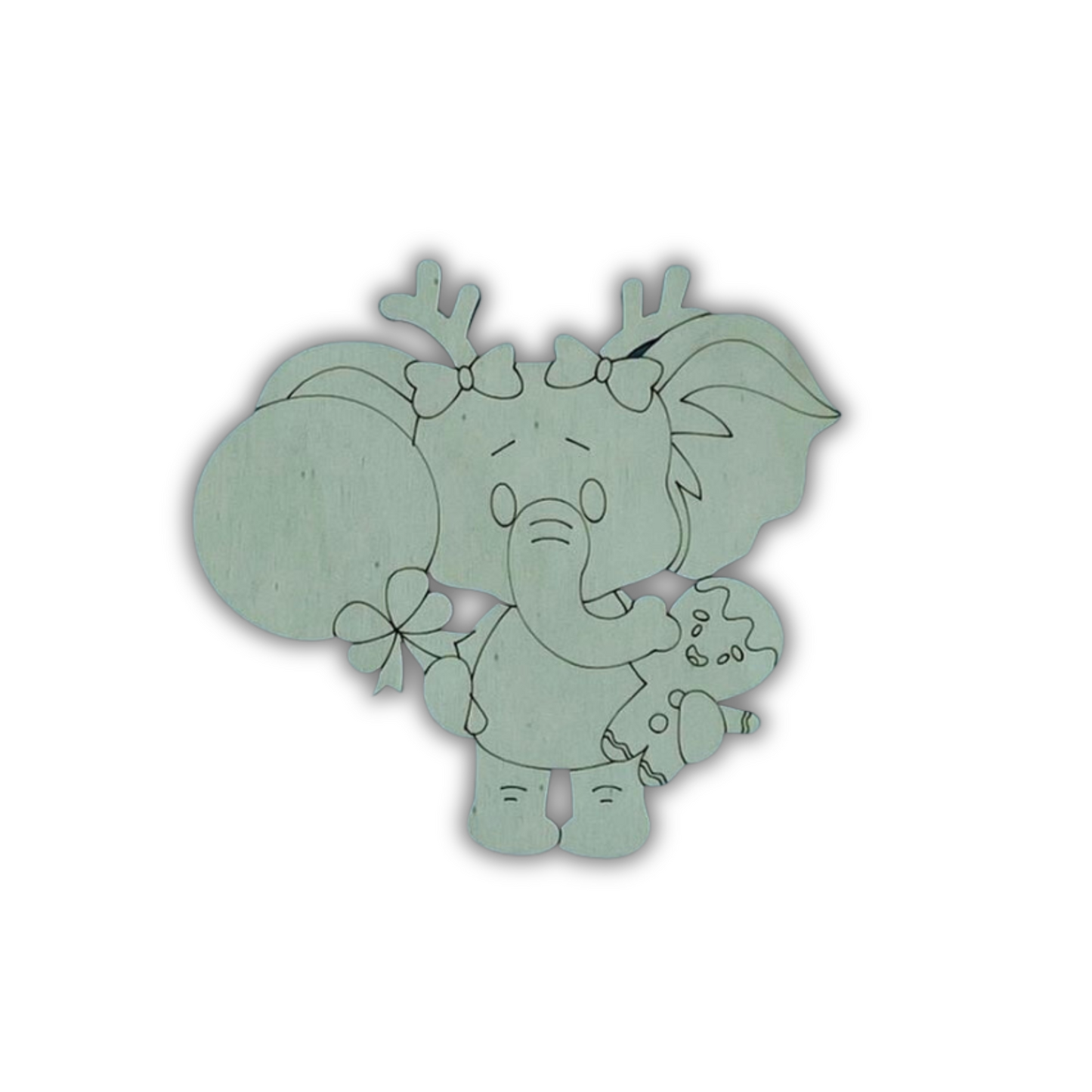 Elefante con lollipop Out of the Wood
