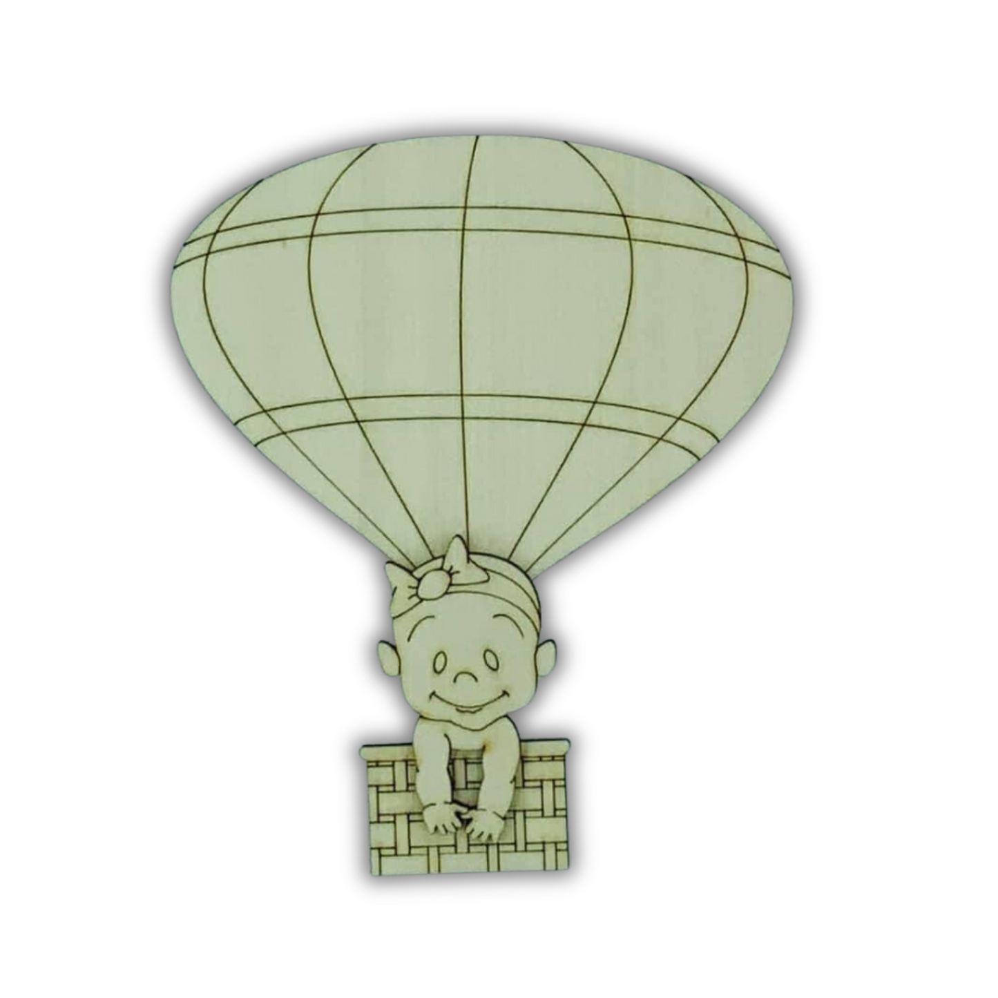 Fiocco nascita baby mongolfiera Out of the Wood