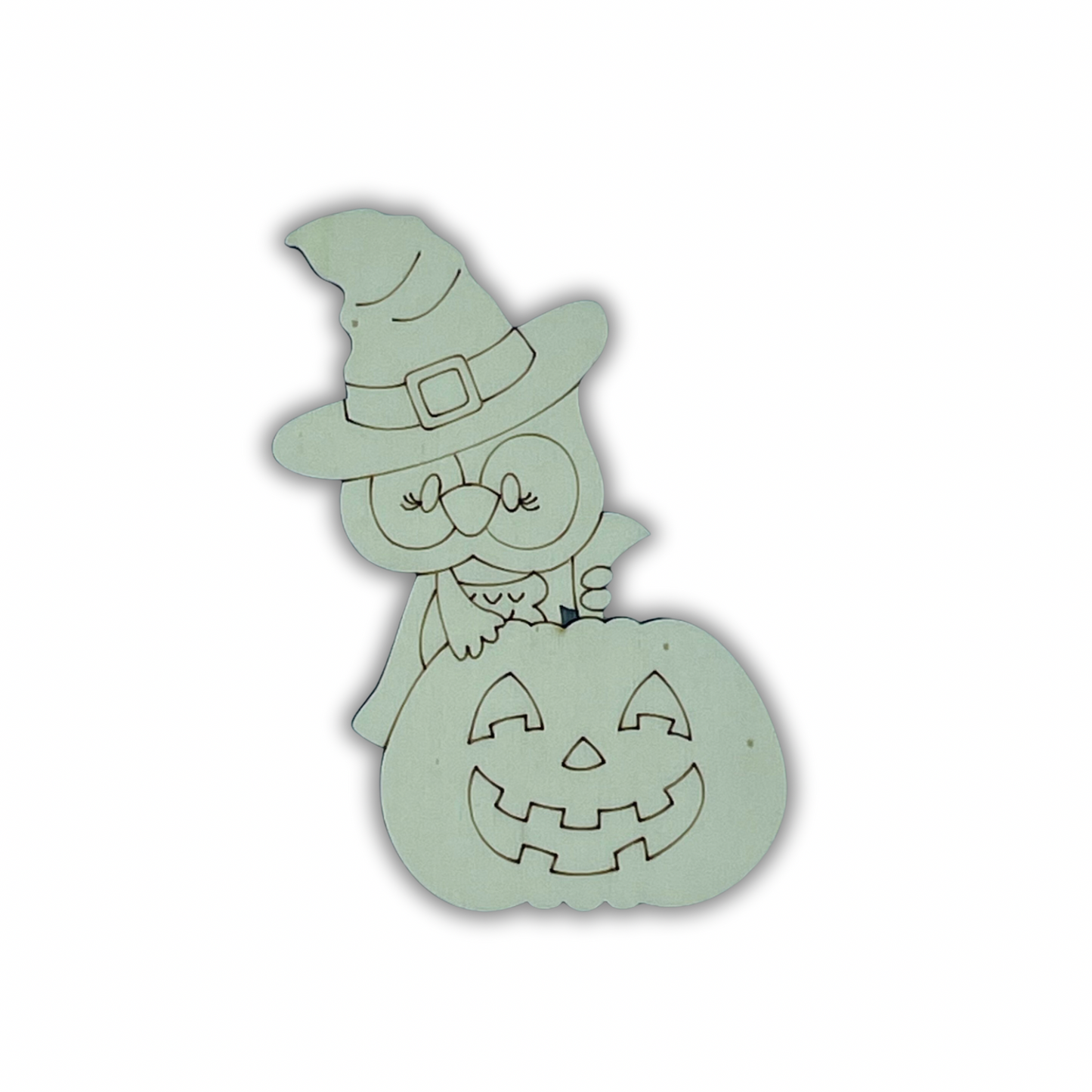 Gufetto Halloween con zucca Out of the Wood