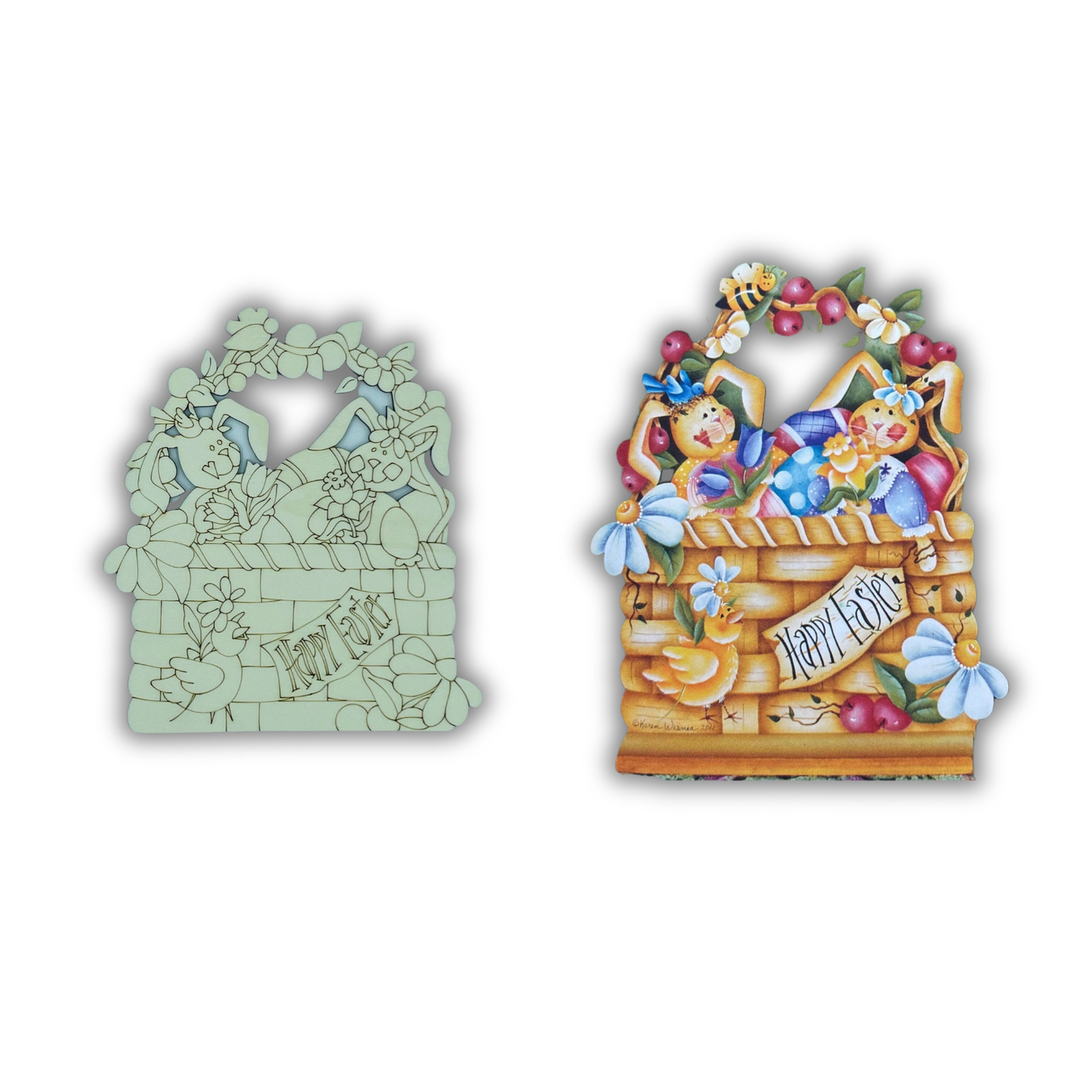 Happy easter basket Out of the Wood