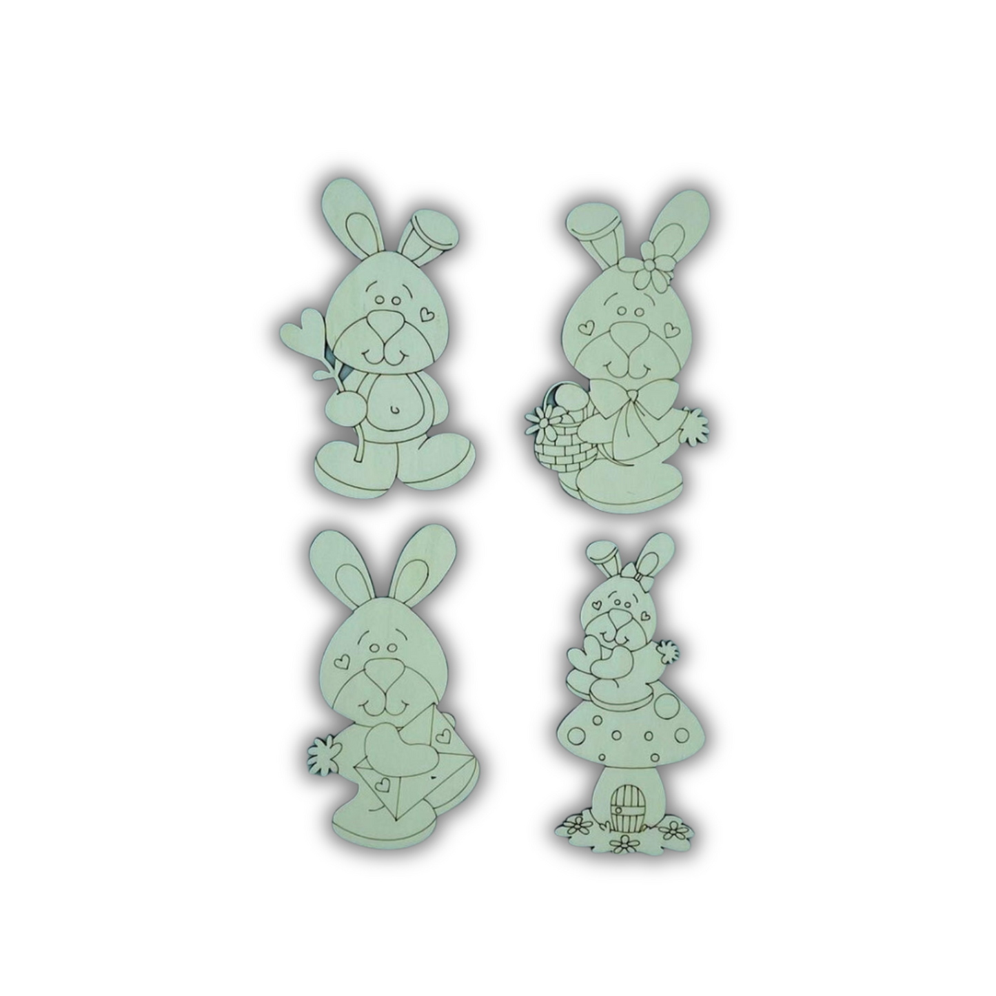 Kit coniglietti di primavera Out of the Wood