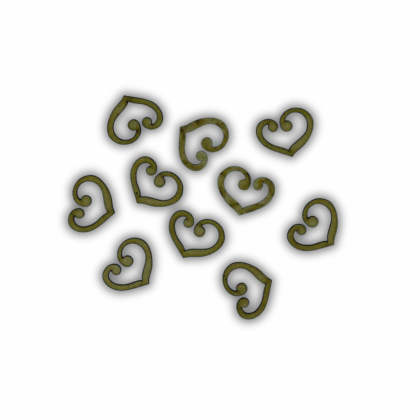 Kit cuori swirl Out of the Wood