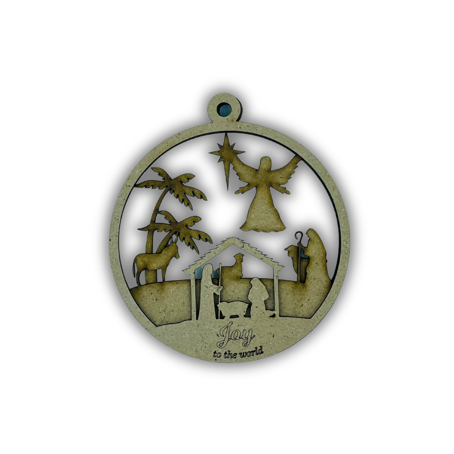 Ornament Nativita' tonda 3 strati Out of the Wood
