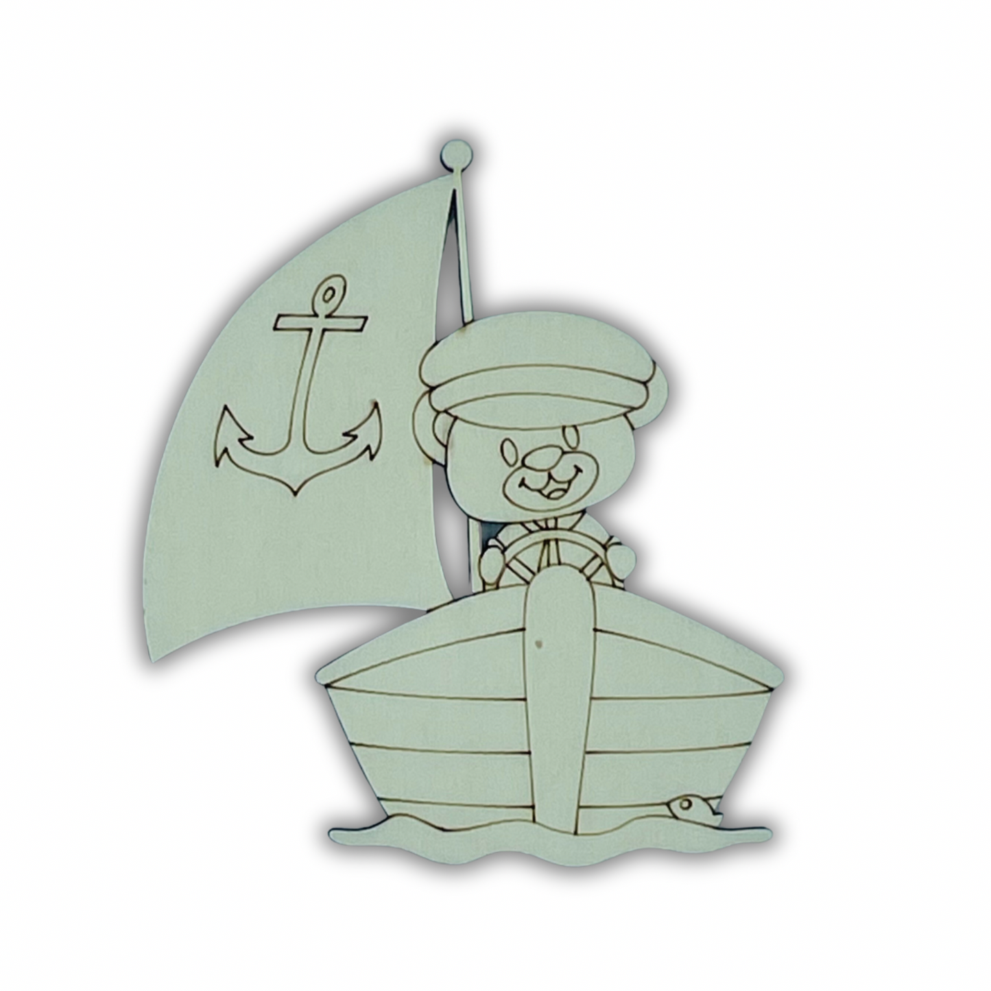 Orsetto con barca a vela Out of the Wood