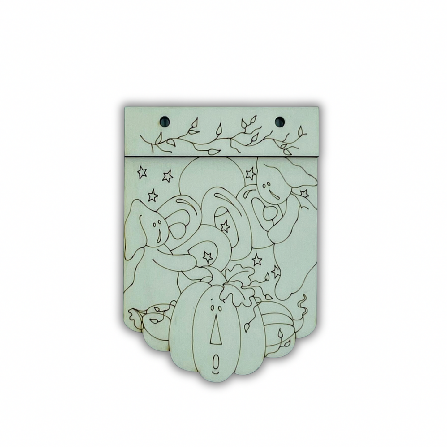 Boo ghost banner Out of the Wood
