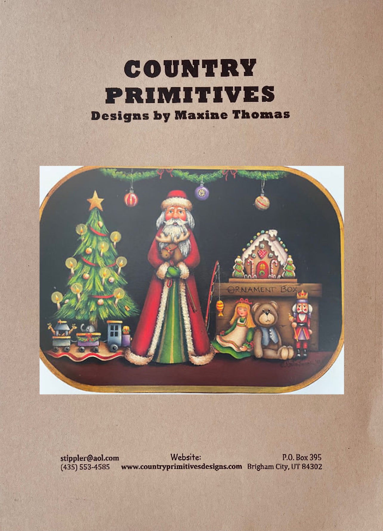 CARTAMODELLO -pattern -“Old fashioned Christmas”by Maxine Thomas Out of the Wood