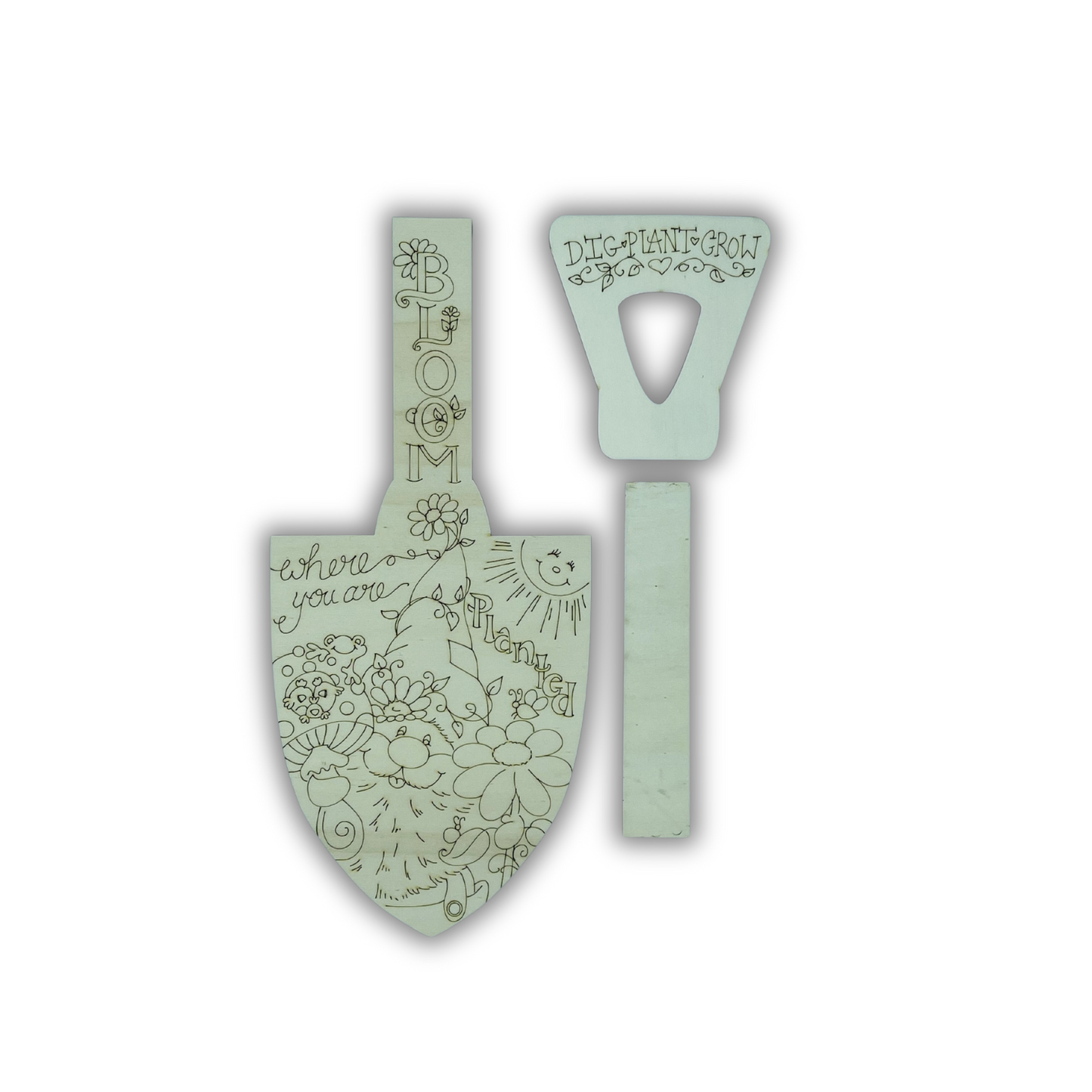 Paletta in legno (Bloom where you are planted ) by holly hanley Out of the Wood