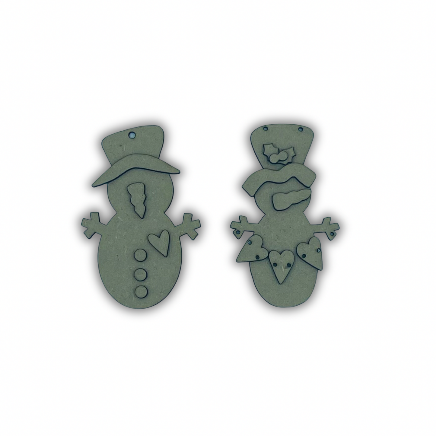 Snowman ornament 7 Out of the Wood