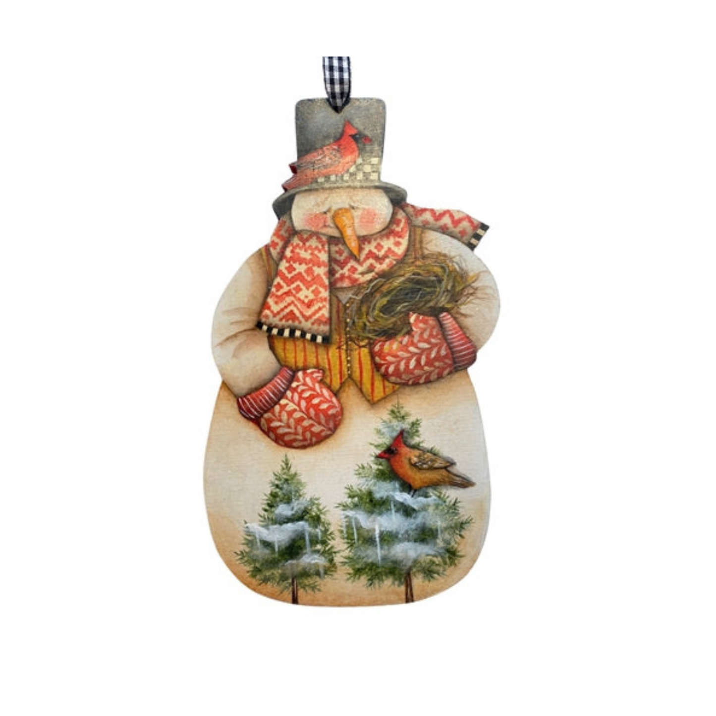 Sagoma Vintage snowman Out of the Wood