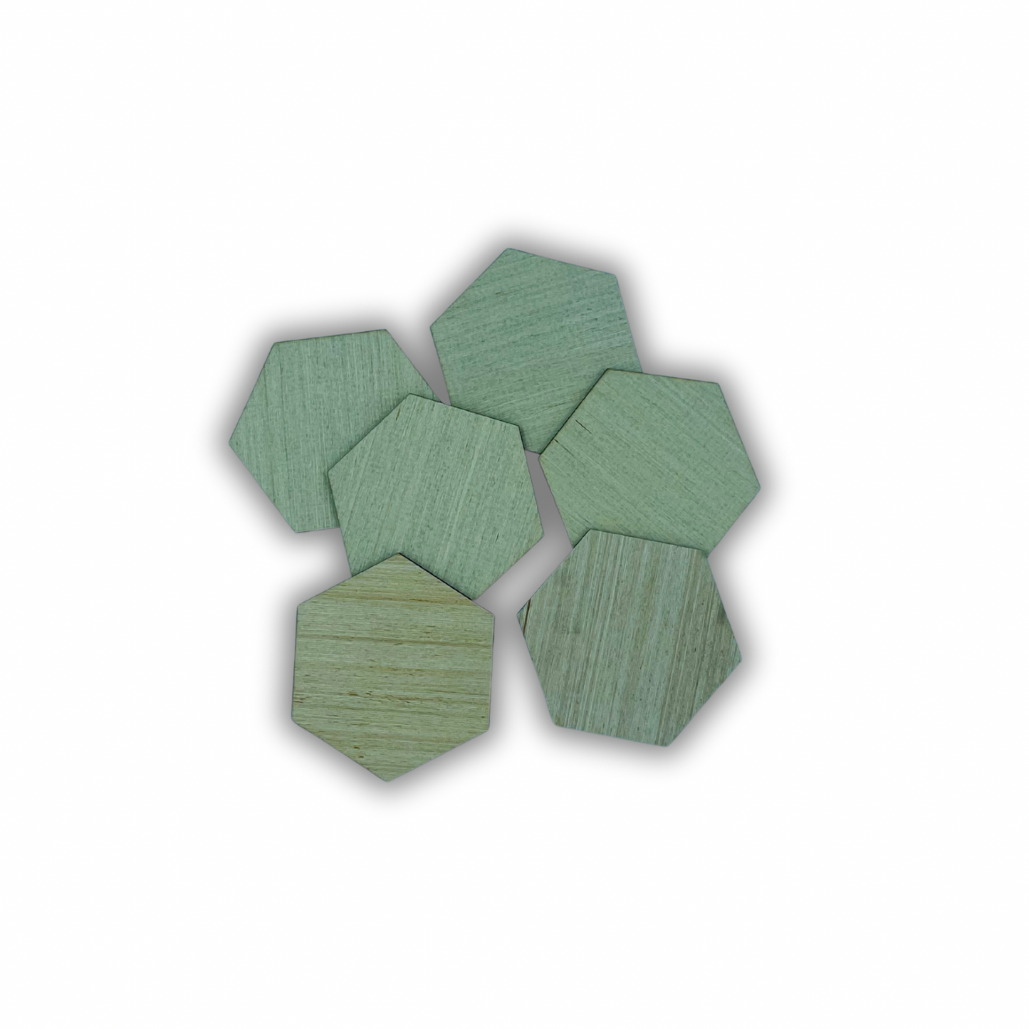 OUTLET 6 pezzi esagonali 10x10 cm circa rigati Out of the Wood