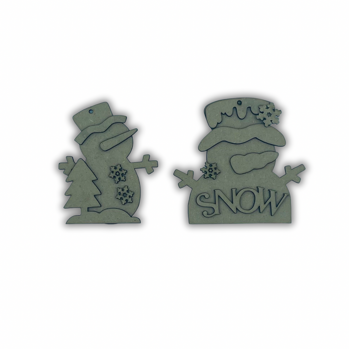 Snowman ornament 8 Out of the Wood