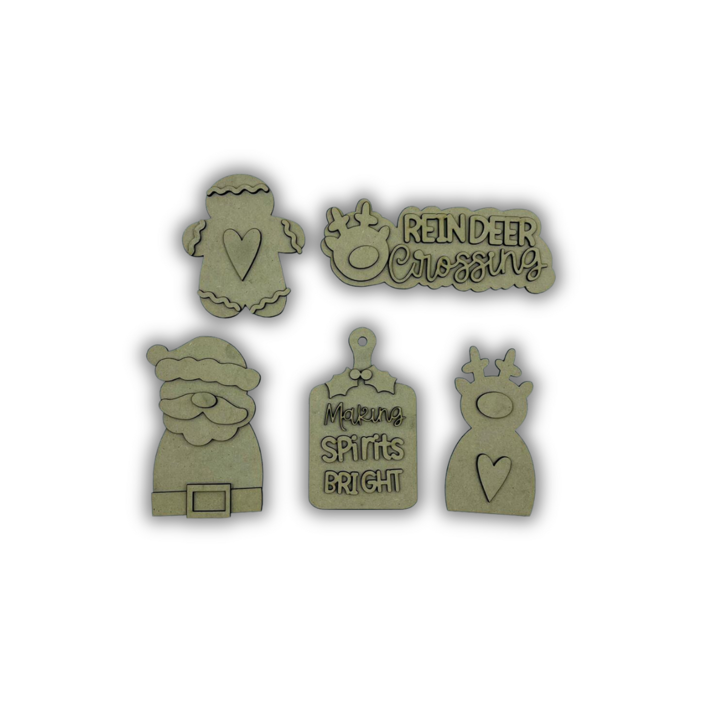 Kit Reindeer Crossing Out of the Wood