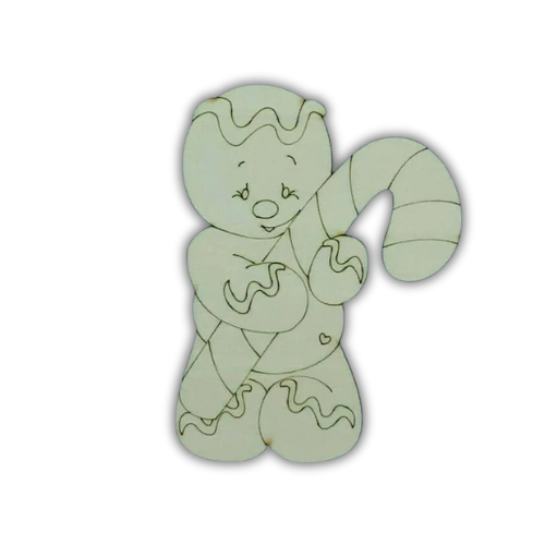 Gingerbread candy cane 2 Out of the Wood