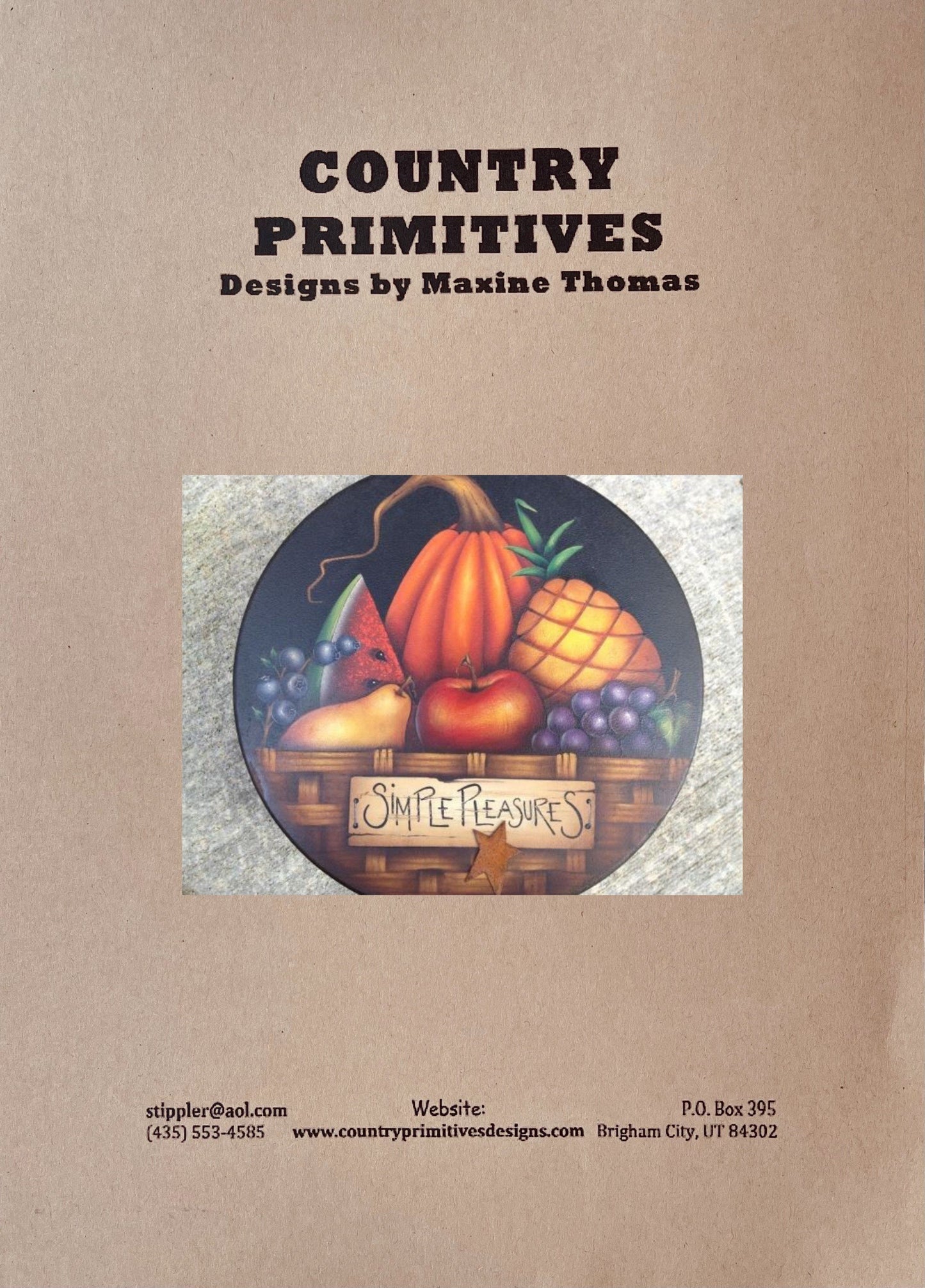 CARTAMODELLO -“Basket fruit “by Maxine Thomas - Out of the Wood