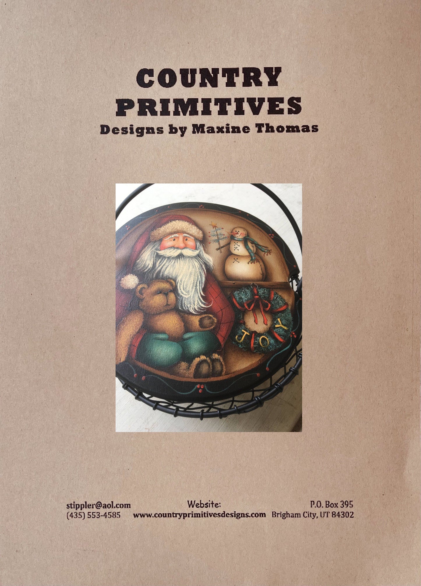 CARTAMODELLO -pattern-“Santa with bear “by Maxine Thomas ( TRADOTTO IN ITALIANO) - Out of the Wood