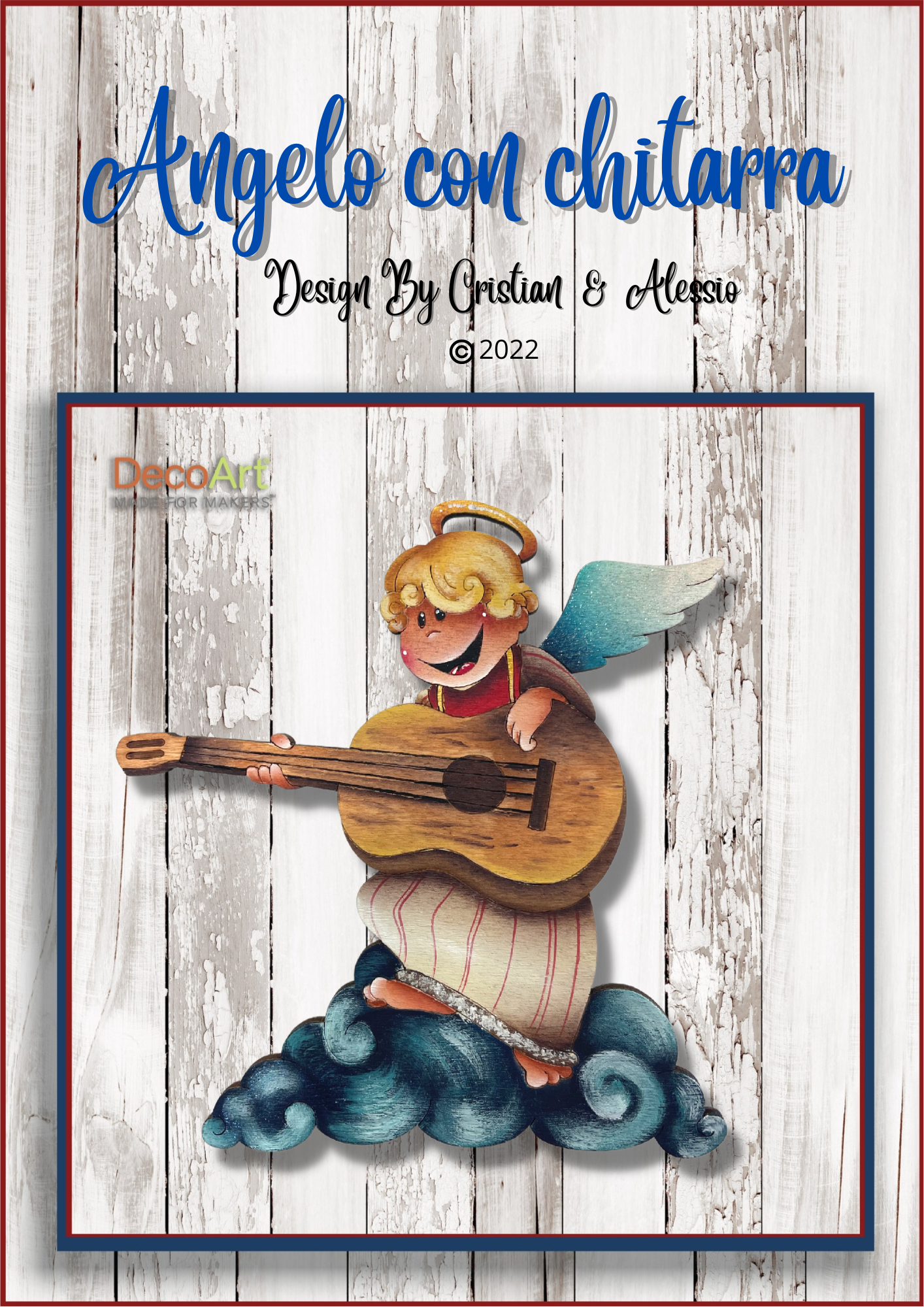 Cartamodello-Angelo con chitarra By Cristian & Alessio Out of the Wood
