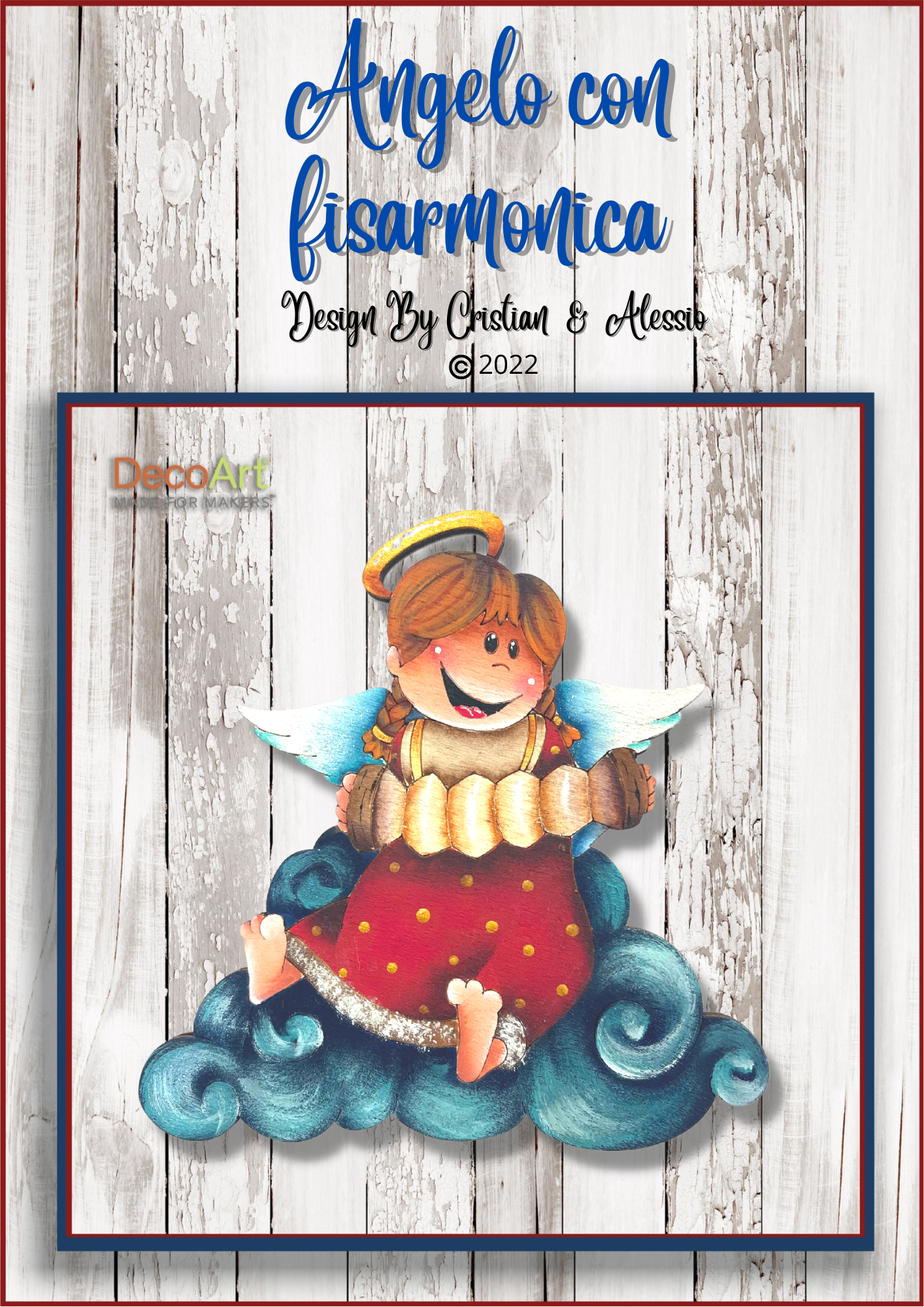 Cartamodello-Angelo con Fisarmonica By Cristian & Alessio Out of the Wood