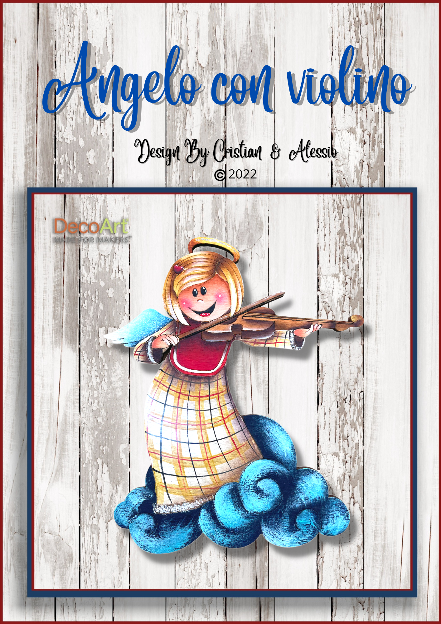 Cartamodello-Angelo con violino By Cristian & Alessio Out of the Wood