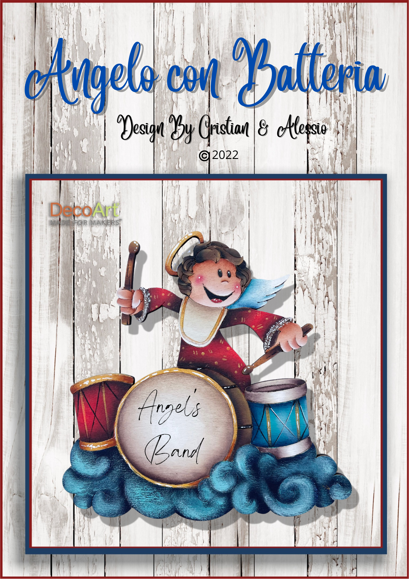 Cartamodello-Angelo con batteria By Cristian & Alessio Out of the Wood