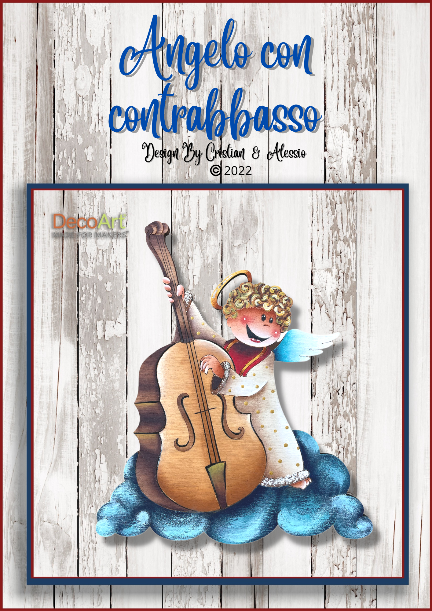 Cartamodello-Angelo con contrabbasso By Cristian & Alessio Out of the Wood