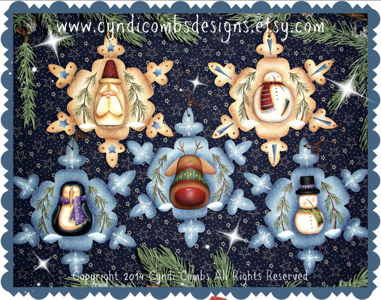 Flakey friends ornaments (Sagome in legno) - Out of the Wood