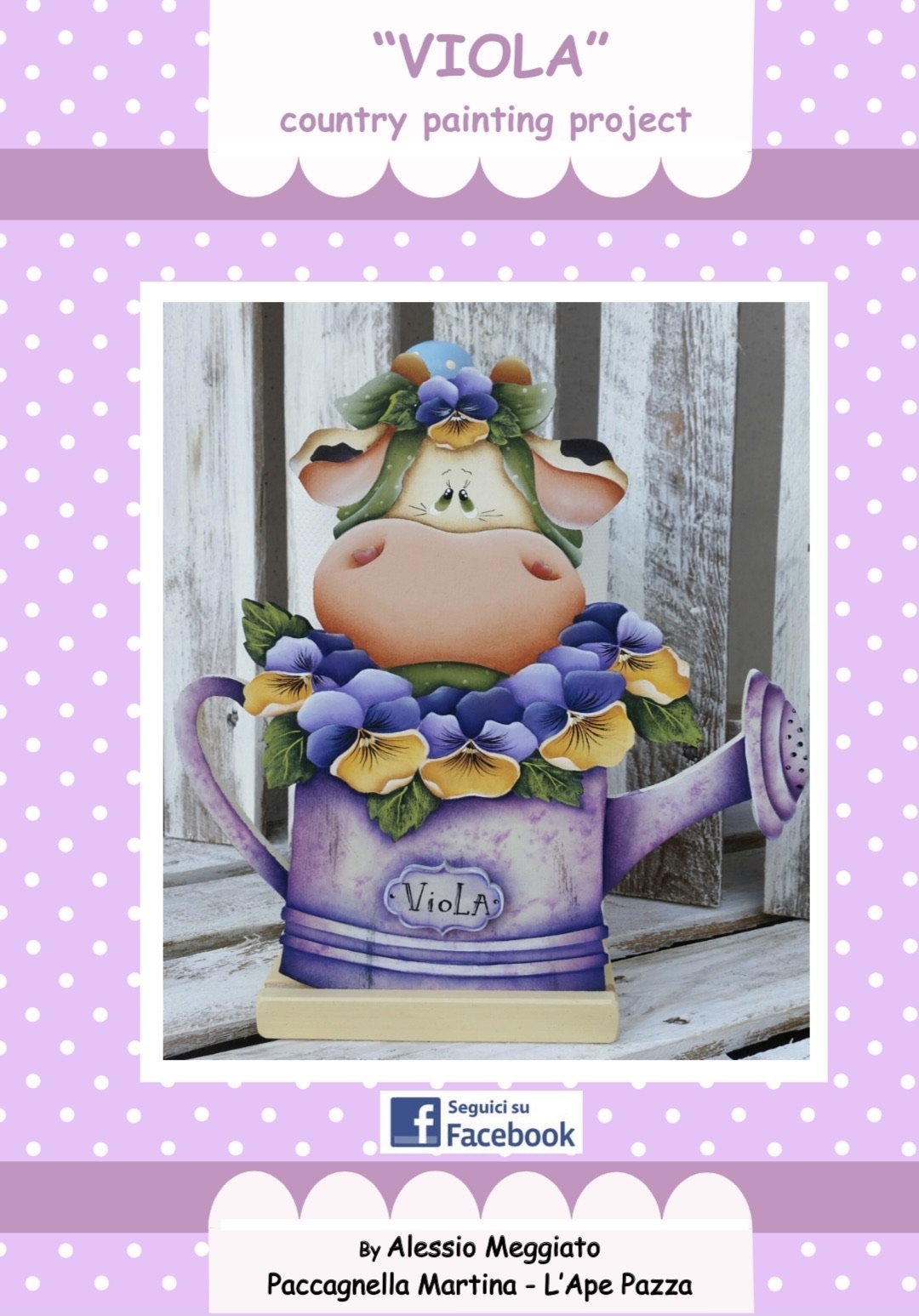 Mucca Viola E- Pattern (ITALIANO)By Alessio Meggiato e Ape Pazza - Out of the Wood