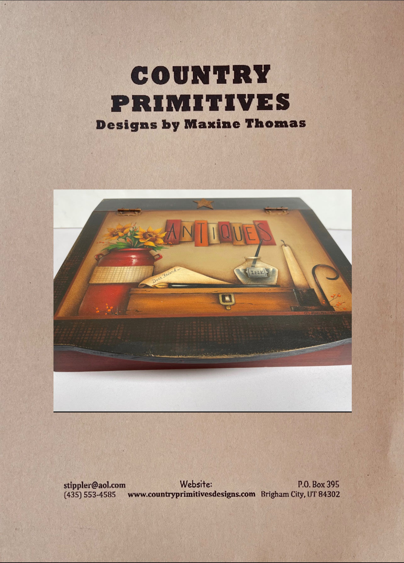 CARTAMODELLO -pattern-“Vintage note box “ (CON TRADUZIONE IN ITALIANO) by Maxine Thomas Out of the Wood