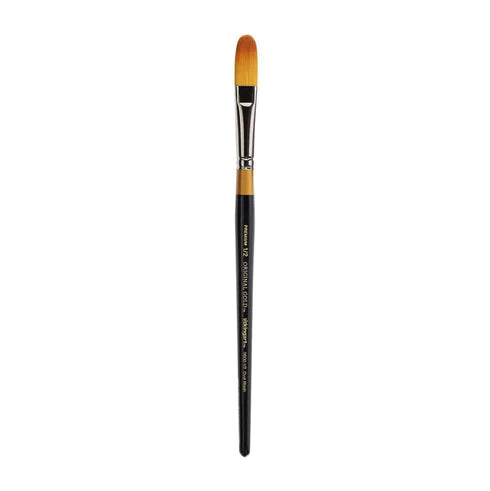KINGART® Original Gold® 9600 Oval Wash Series, Premium Golden Taklon Multimedia Artist Brushes Out of the Wood