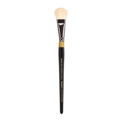 KINGART® Original Gold® 9270 Oval Mop Super Soft Natural Goat Hair Series Premium Multimedia Artist Brushes Out of the Wood