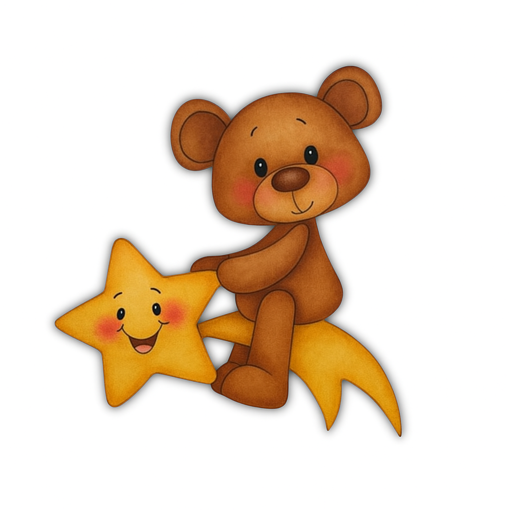 Orsetto su stella cometa Out of the Wood