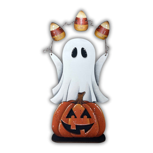 Fantasma con zucca e candy corn Out of the Wood