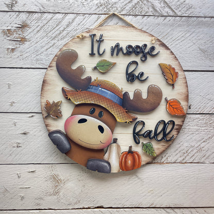 Fuoriporta con alce autunnale Out of the Wood