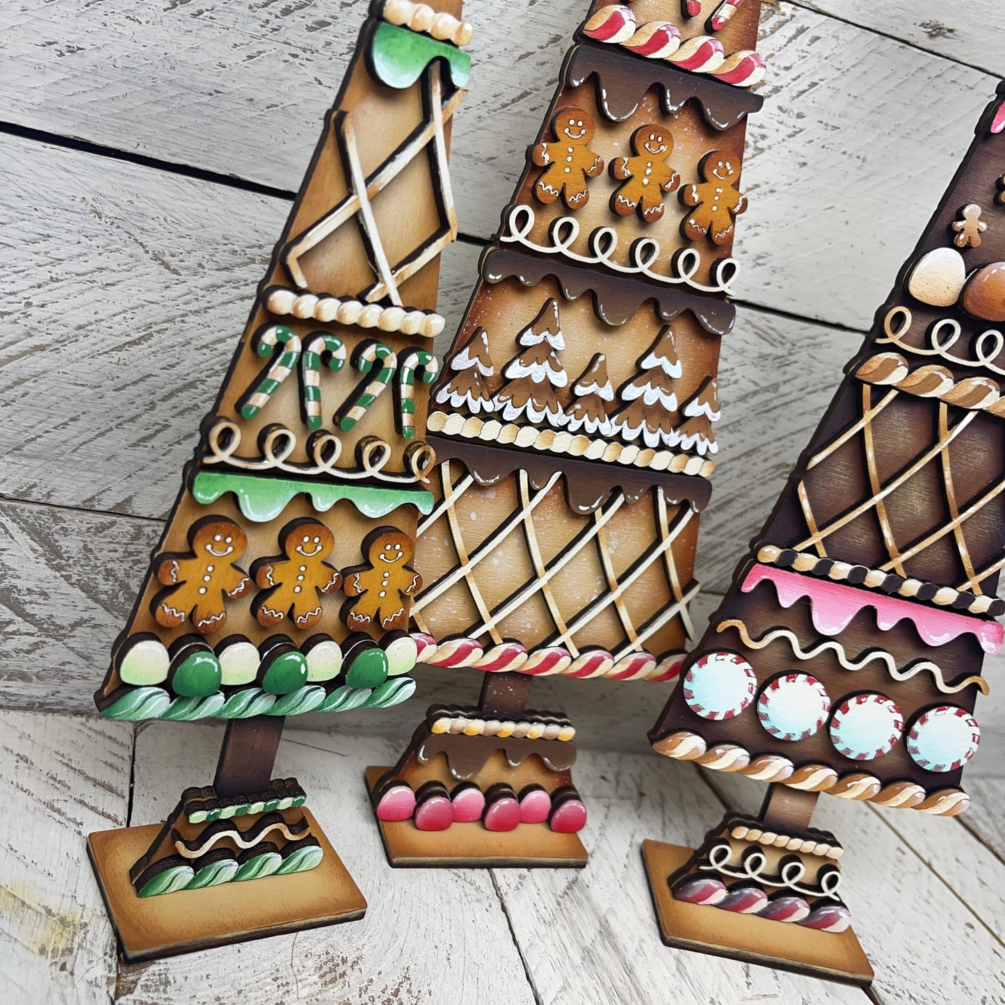 Set 3 pini gingerbread Out of the Wood