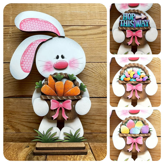 Funny Bunny con cesto intercambiabile Out of the Wood