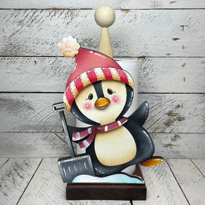 Sagoma per porta scottex pinguini natalizzi Out of the Wood