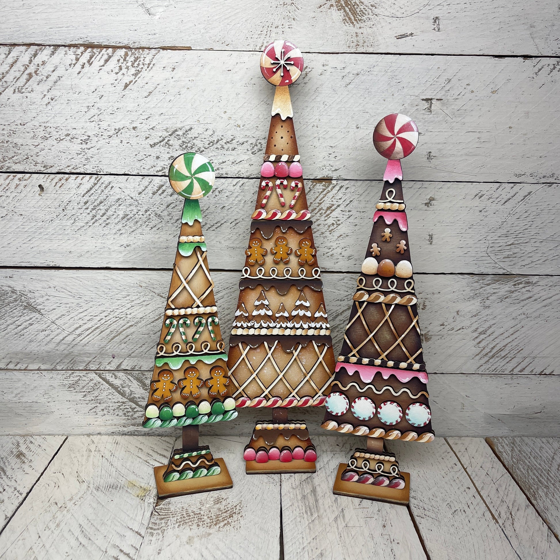 Set 3 pini gingerbread Out of the Wood