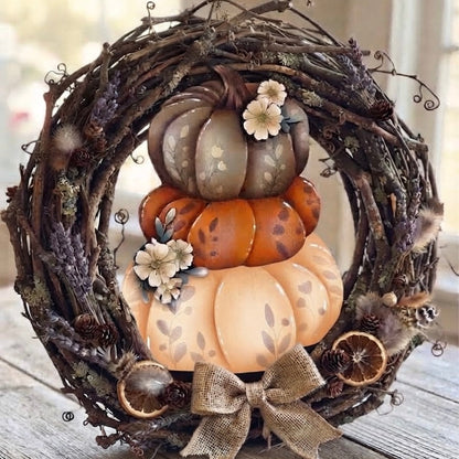 Sagoma tre zucche decor Out of the Wood