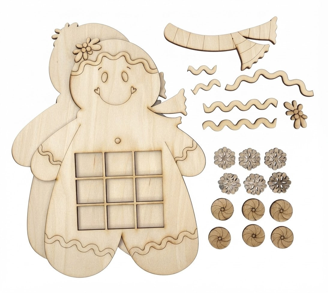 Gingerbread gameboard Out of the Wood