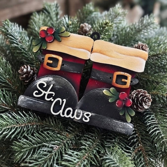 Ornament santa claus Out of the Wood