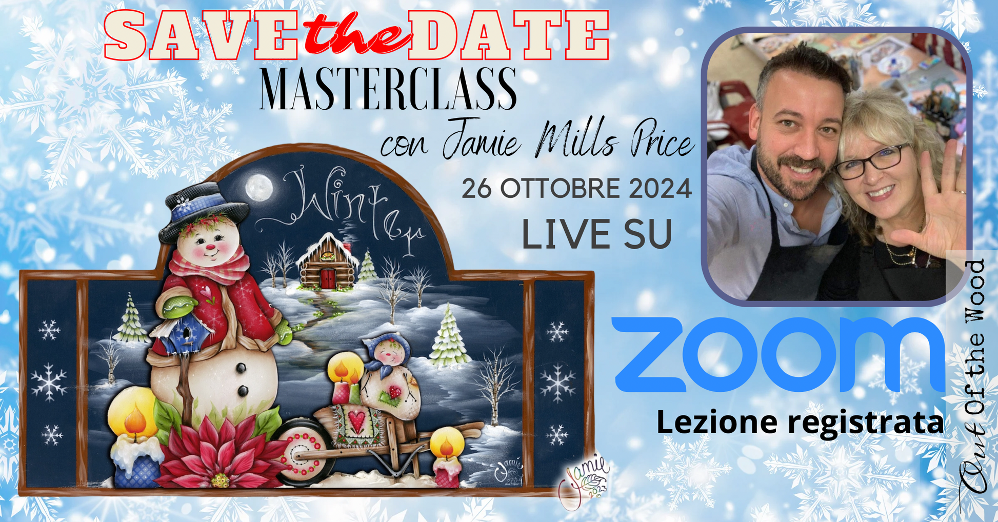 MASTERCLASS IN DIRETTA ZOOM LIVE  CON JAMIE MILLS PRICE 26 OTTOBRE Out of the Wood