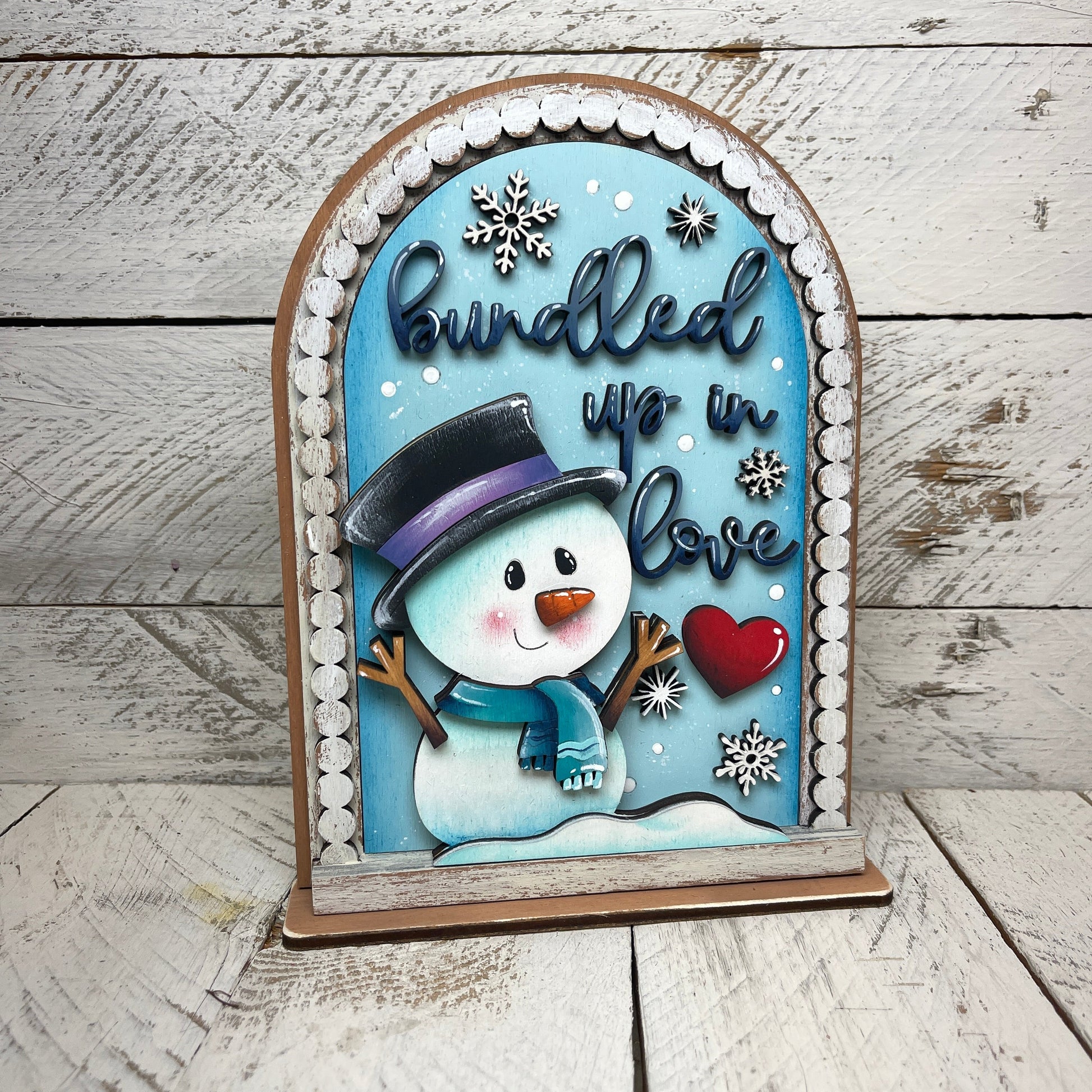 Pannello snowman  per cornice intercambiabile Out of the Wood