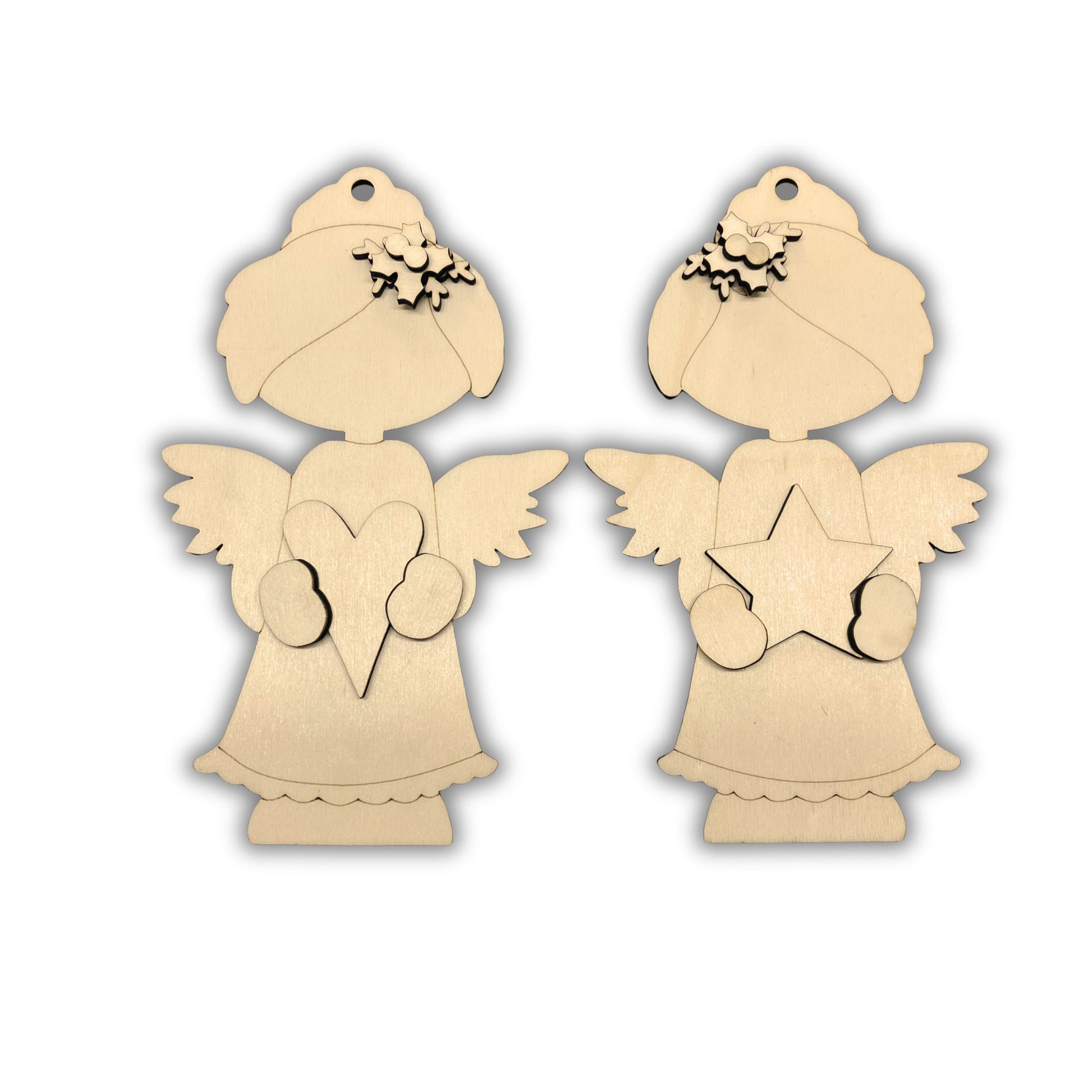 Christmas angel cuore e stella Out of the Wood