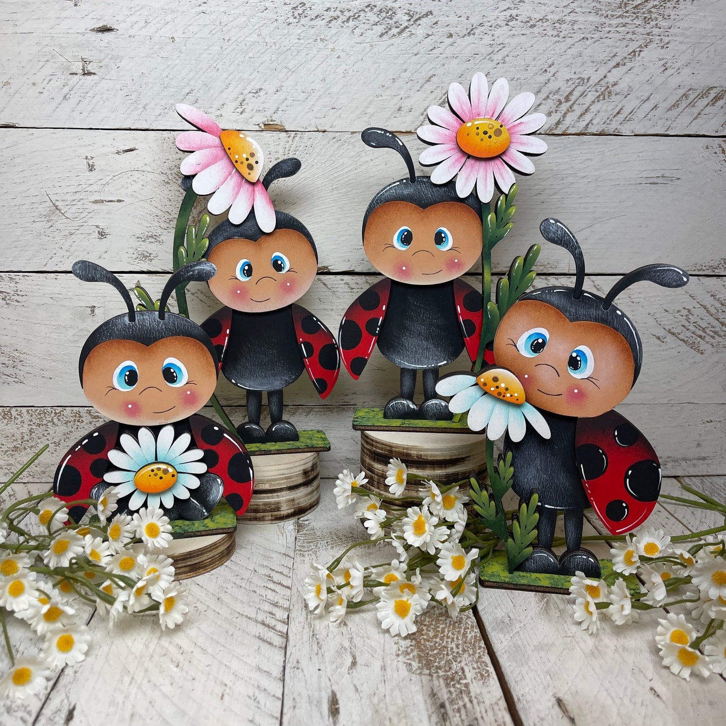 Spring lady bug Out of the Wood