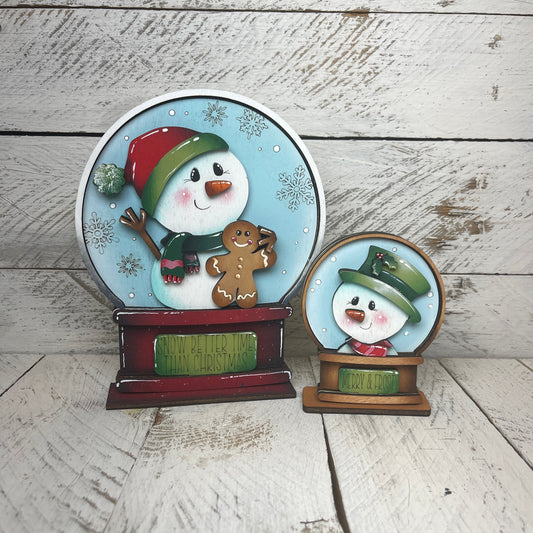 Sagoma pupazzo di neve  per Snow globe intercambiabile Out of the Wood