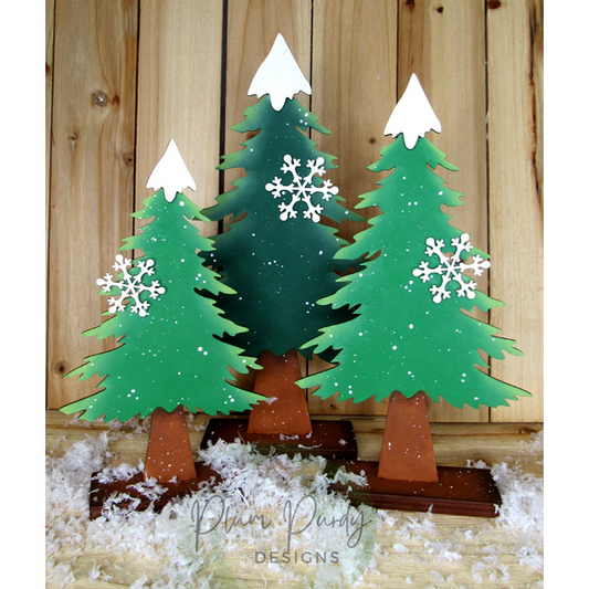 Pine & Snowflake tree Out of the Wood