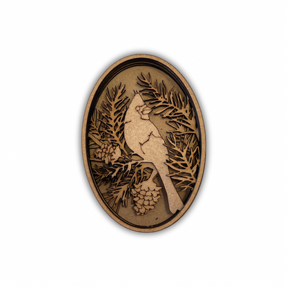 Cardinal con pino Out of the Wood